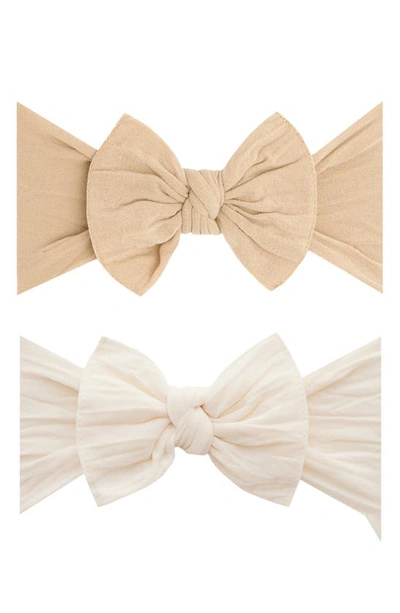 Shop Baby Bling Headbands In Fawn Oatmeal