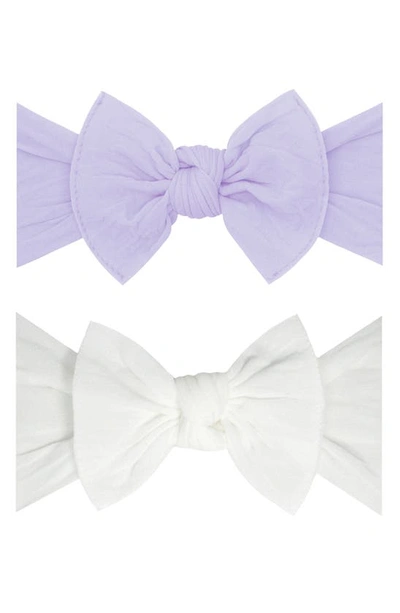 Shop Baby Bling Headbands In Light Orchid White