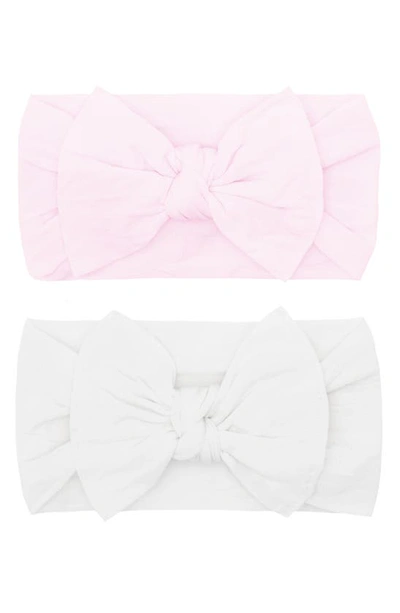 Shop Baby Bling Headbands In White Pink