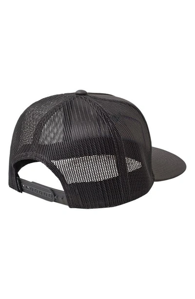 Rvca Kids' All Terrain Trucker Hat In Charcoal