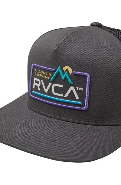Rvca Kids' All Terrain Trucker Hat In Charcoal