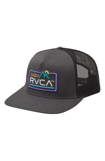 Rvca Kids' All Terrain Trucker Hat In Charcoal