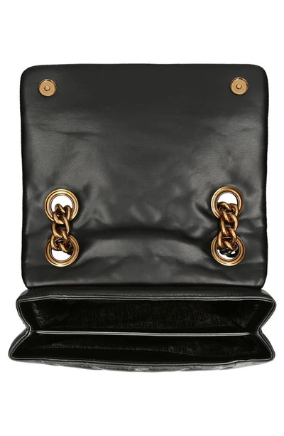 Shop Kurt Geiger Large Kensington Kurt Leather Convertible Shoulder Bag In Black