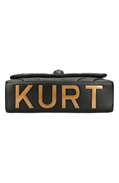 Kurt Geiger Large Kensington Kurt Leather Convertible Shoulder Bag In Black