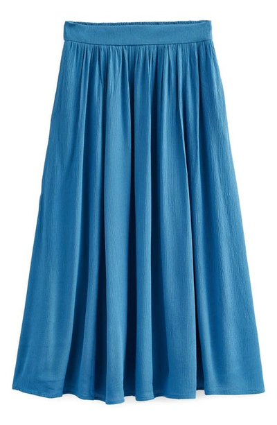 Shop Boden Holiday Midi Skirt In Aegean Blue