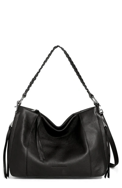 Shop Aimee Kestenberg Convertible Leather Shoulder Bag In Black