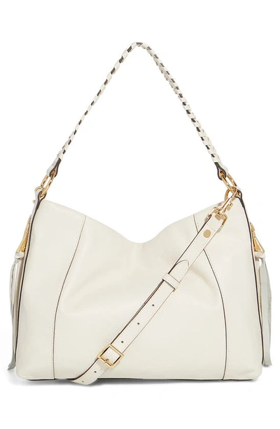 Shop Aimee Kestenberg Convertible Leather Shoulder Bag In Vanilla Ice