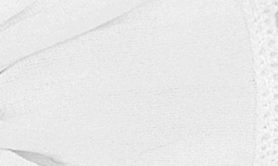 Baby Bling 2-pack Pom Trimmed Bow Headbands In White Lace Oatmeal Lace