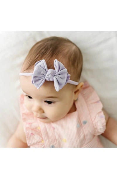 Shop Baby Bling 3-pack Baby Fab Skinny Bow Headbands In Coral Gumball Orchid
