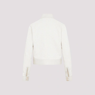 Shop Gucci Cotton Jacket In Nude &amp; Neutrals