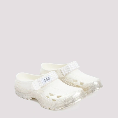 Shop Lanvin X Suicoke Curb Laces Slippers Shoes In Nude &amp; Neutrals