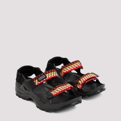 Shop Lanvin X Suicoke Curb Laces Sandals Shoes In Black