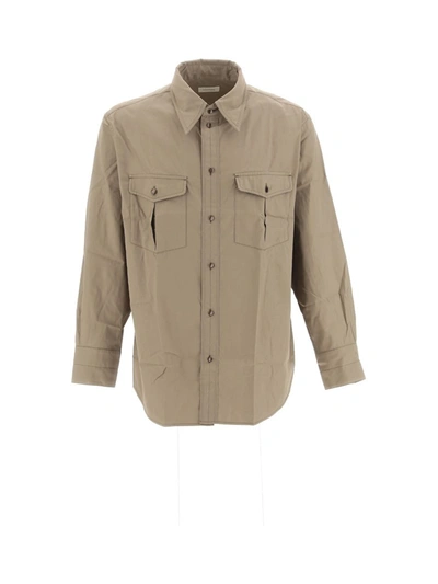 Shop Lemaire Shirts In Squirrel