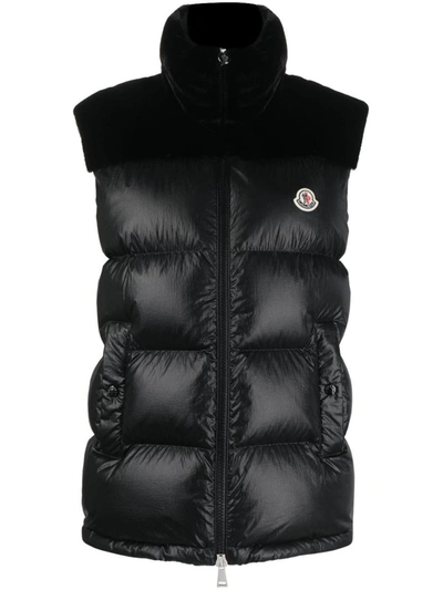 Shop Moncler Lempa Down Vest In Black