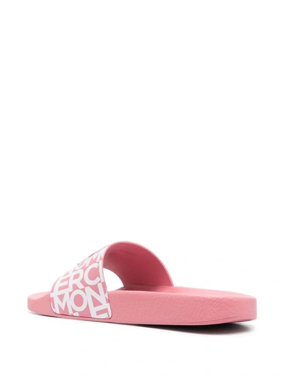 Shop Moncler Slippers In P40