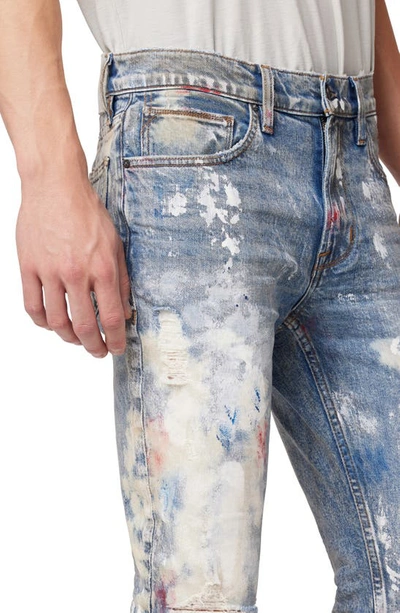 Shop Hudson Zack Skinny Jeans In Destructed Painter