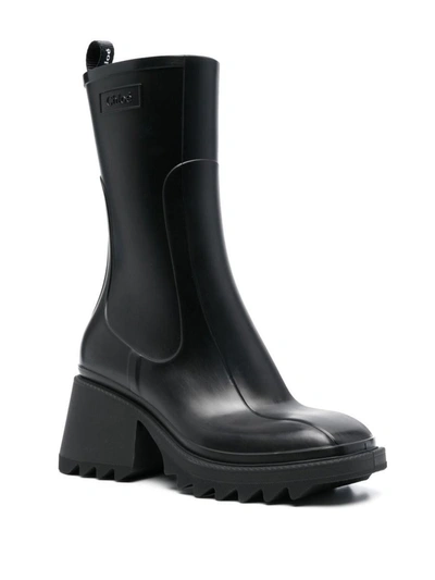 Shop Chloé Betty Pvc Rain Boots In Black
