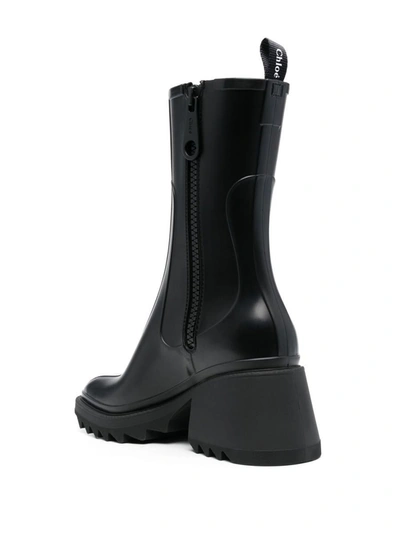 Shop Chloé Betty Pvc Rain Boots In Black