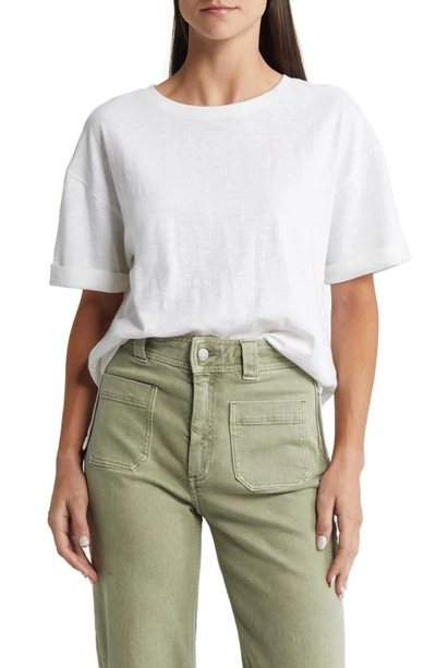 Shop Caslon Relaxed Organic Cotton Boyfriend T-shirt In White