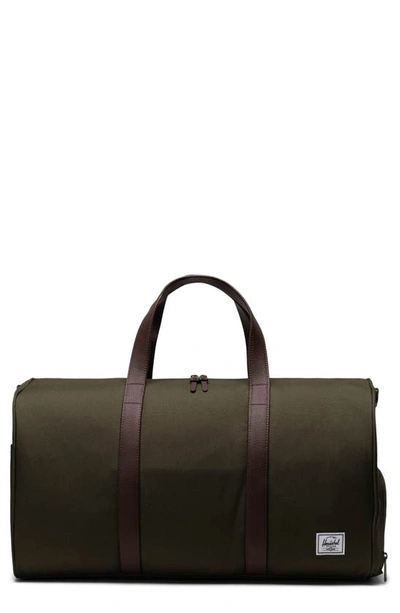 Shop Herschel Supply Co Novel Recycled Nylon Duffle Bag In Ivy Green