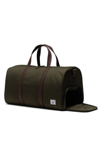 Shop Herschel Supply Co Novel Recycled Nylon Duffle Bag In Ivy Green