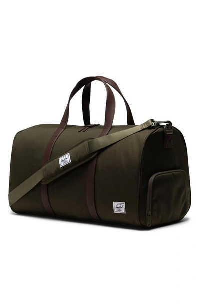 Shop Herschel Supply Co Novel Recycled Nylon Duffle Bag In Ivy Green