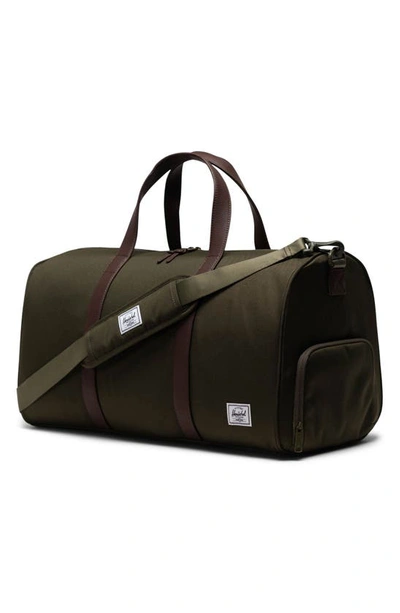 Herschel Supply Co Novel Recycled Nylon Duffle Bag In Ivy Green