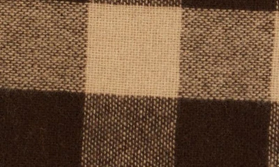 Shop Acne Studios Veda Buffalo Plaid Wool Blend Scarf In Brown/ Green
