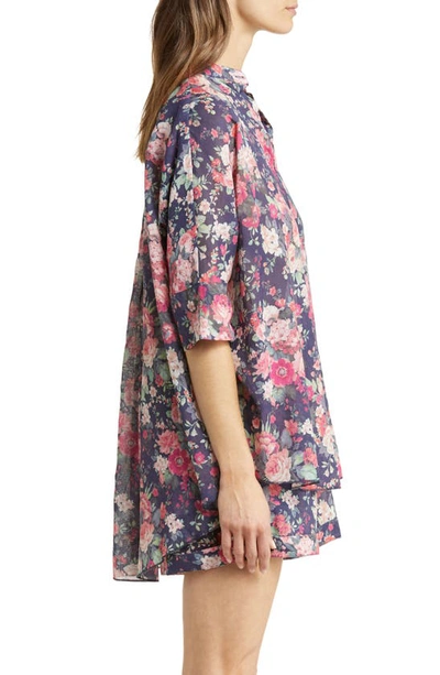 Papinelle Grace Cotton & Silk Short Pajamas In Grace Floral