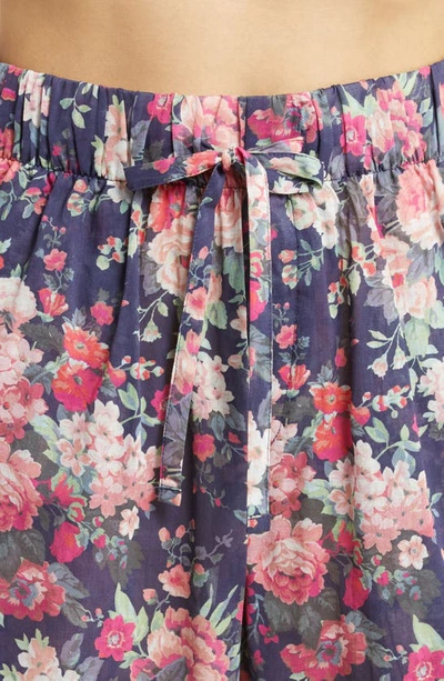 Shop Papinelle Grace Cotton & Silk Short Pajamas In Grace Floral