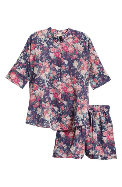 Papinelle Grace Cotton & Silk Short Pajamas In Grace Floral