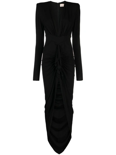 Shop Alexandre Vauthier Long Dress In Black
