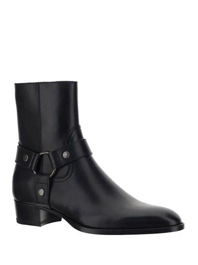 Shop Saint Laurent Boots In Nero