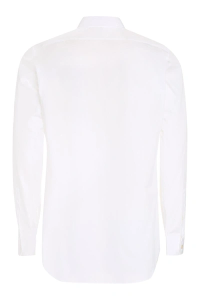 Shop Saint Laurent Cotton Shirt In White