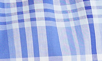 Shop Polo Ralph Lauren Plaid Woven Cotton Boxers In Blue