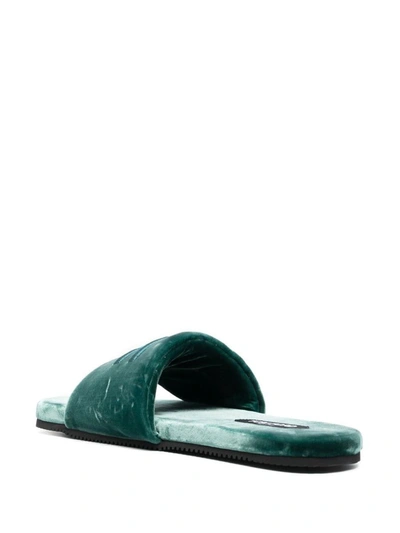 Shop Tom Ford Monogram Sandals In Green