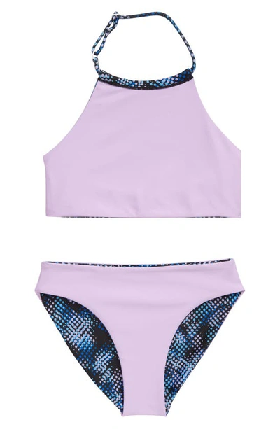 ZELLA GIRL JUST BREATHE REVERSIBLE TWO-PIECE SWIMSUIT 