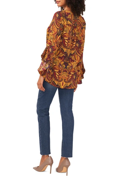 Vince Camuto Ruffle Sleeve Blouse In Pickled Beet