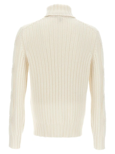 Shop Brunello Cucinelli High Neck Sweater In White