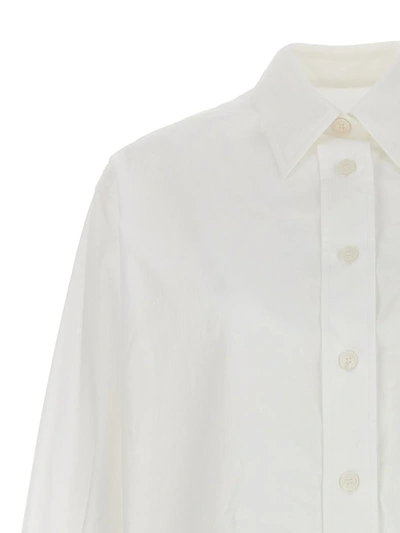 Shop Kenzo Embroidered Logo Shirt In White
