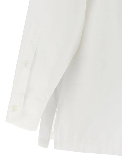 Shop Kenzo Embroidered Logo Shirt In White