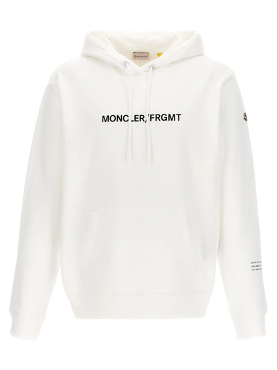Shop Moncler Genius X Fragment Hoodie In White