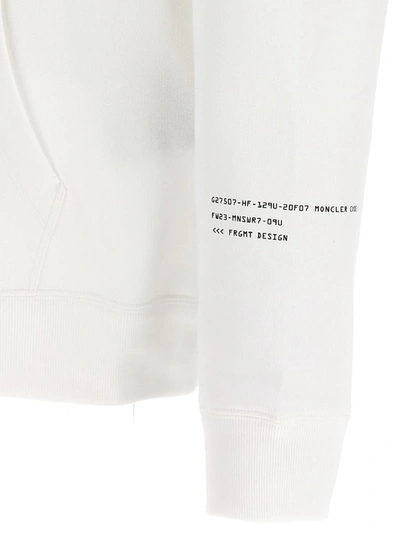 Shop Moncler Genius X Fragment Hoodie In White