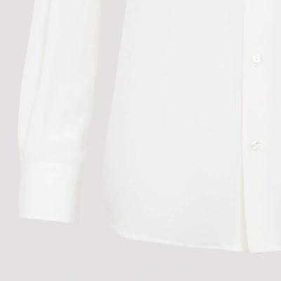 Shop Nili Lotan Jeanette Silk Shirt In White