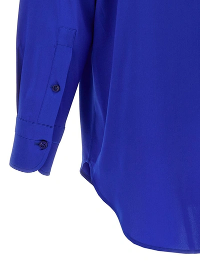 Shop Tom Ford Silk Shirt In Blue