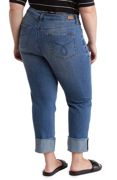 Seven7 Slim Straight Cuff Denim Jeans In Gloss