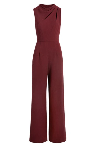 Black Halo Corrine Draped Bodice Wide Leg Jumpsuit In Heroine