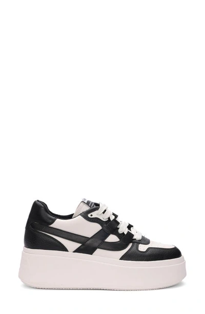 Ash Match Platform Sneaker In White/ Black