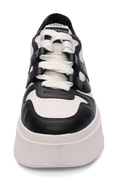 Ash Match Platform Sneaker In White/ Black