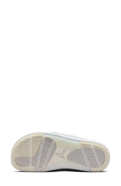 Shop Jordan Sophia Crisscross Slide Sandal In Photon Dust/ Sail/ White